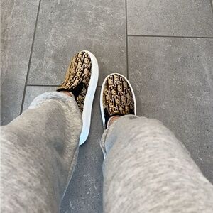 Christian Dior Solar Velvet Slip-on Sneakers